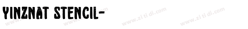 Yinznat Stencil字体转换